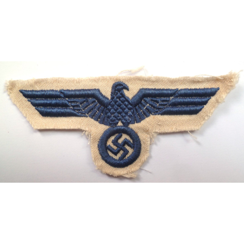 WW2 German Kriegsmarine Sailor’s White Shirt Breast Eagle - Third Reich Insignia