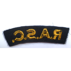 Royal Army Service Corps Cloth Shoulder Titles -RASC- British Military Insignia