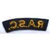 Royal Army Service Corps Cloth Shoulder Titles -RASC- British Military Insignia