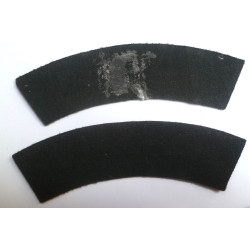 Pair Army Dental Corps Printed Cloth Shoulder Titles - British Military Insignia