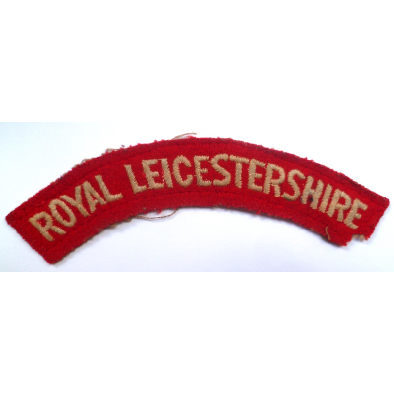 Royal Leicestershire Regiment Shoulder Title - British Military Insignia