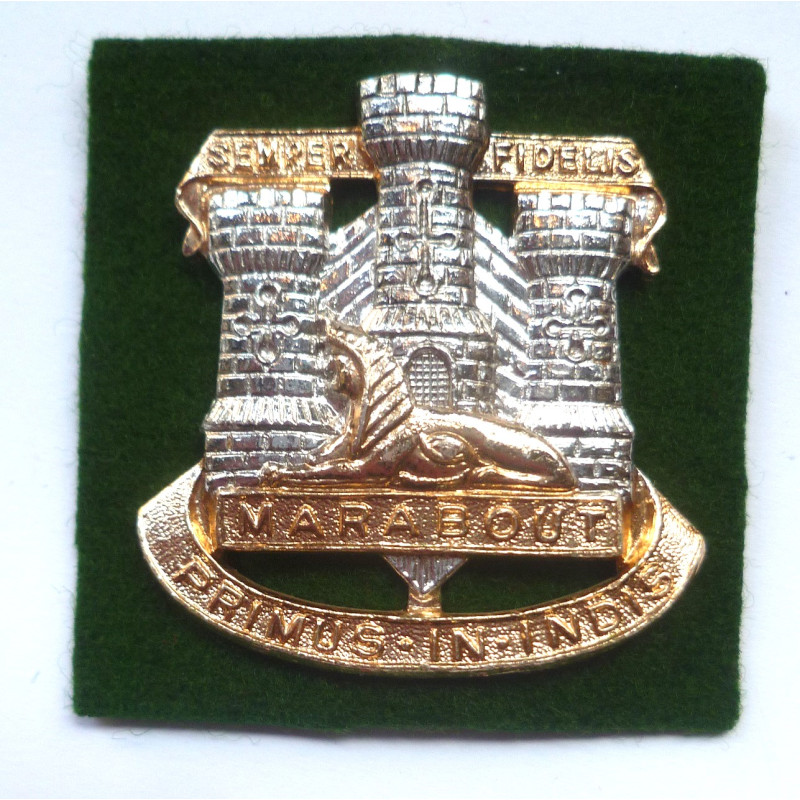 Devonshire & Dorset Regiment Staybrite Cap Badge Cap Badge - British Military Insignia