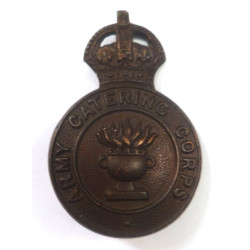 Army Catering Corps Officer's Bronze Cap Badge - British Military Insignia