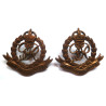 Pair WW2 Royal Military Police Collar Dogs/Badges - British Military Insignia