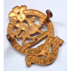 The Queen's Regiment Bi-Metal Cap Badge - British Military Insignia