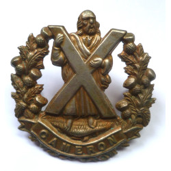 WW2 Queen's Own Cameroon Highlanders Cap/Glengarry Badge - British Military Insignia