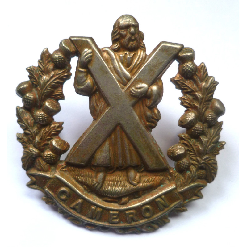WW2 Queen's Own Cameroon Highlanders Cap/Glengarry Badge - British Military Insignia