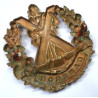WW2 Queen's Own Cameroon Highlanders Cap/Glengarry Badge - British Military Insignia