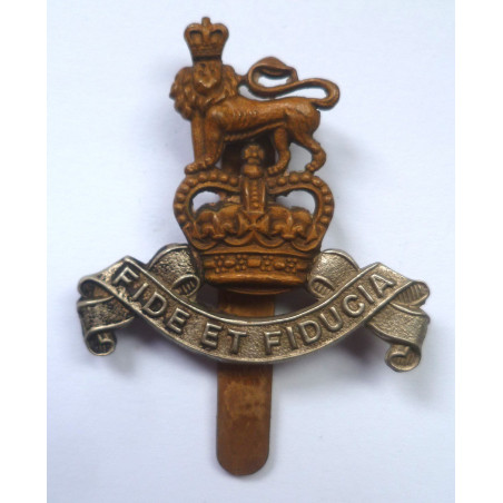 Royal Army Pay Corps Cap Badge - Queen's Crown RAPC - British Military Insignia