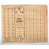 German Food Ration Card April 9 to April 29, 1945 - Third Reich Insignia