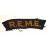 WW2 Royal Electrical And Mechanical Engineers Shoulder Titles - REME - British Military Insignia