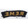 WW2 Royal Electrical And Mechanical Engineers Shoulder Title - REME - British Military Insignia