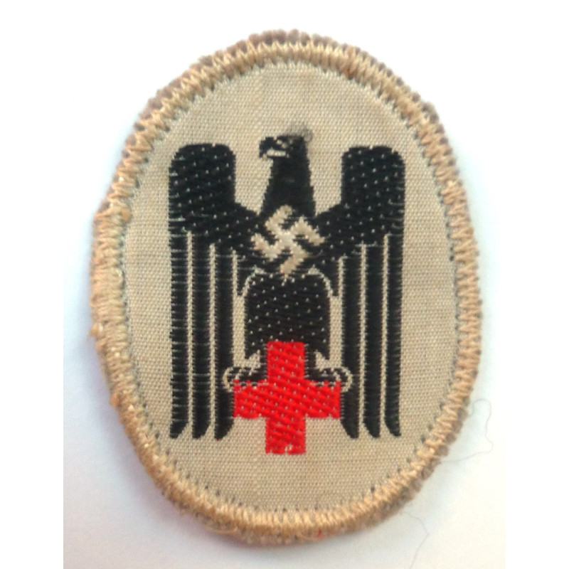 WW2 German Red Cross DRK Cloth Side Cap - Third Reich Insignia