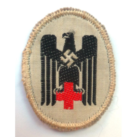 WW2 German Red Cross DRK Cloth Side Cap - Third Reich Insignia