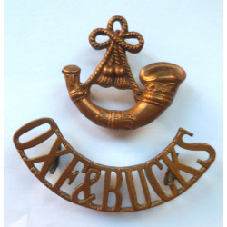 Pre1 WW1 Oxfordshire & Buckinghamshire Shoulder Title - British Military Insignia