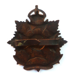 The Border Regiment Officer's Bronze Cap Badge - British Military Insignia