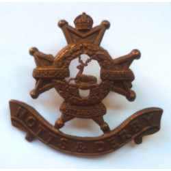 The Sherwood Foresters, Notts & Derby Cap Badge - British Military Insignia