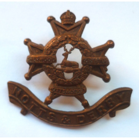 The Sherwood Foresters, Notts & Derby Cap Badge - British Military Insignia
