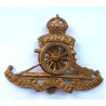 WW2 Royal Artillery Cap Badge - Rotating Wheel - British Military Insignia