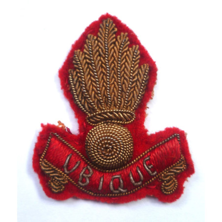 Early Royal Artillery Bullion Side Cap Badge - British Military Insignia