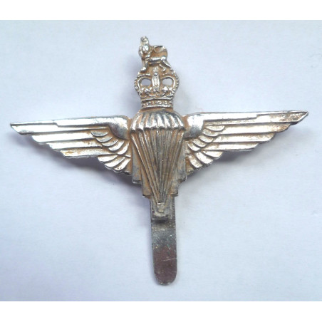 Parachute Regiment Staybrite Cap Badge - Queen's Crown - British Military Insignia