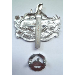 Gloucestershire Regiment Staybrite Cap Badge & Back Badge - British Military Insignia