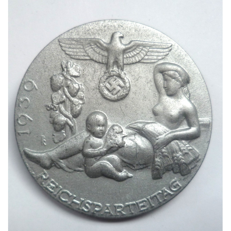 Reichsparteitag (RPT) Badge 1939 Tinnie - Third Reich Insignia