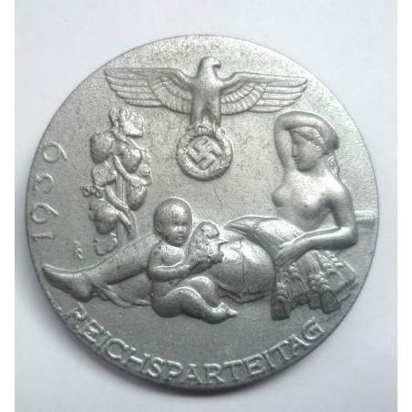 Reichsparteitag (RPT) Badge 1939 Tinnie - Third Reich Insignia