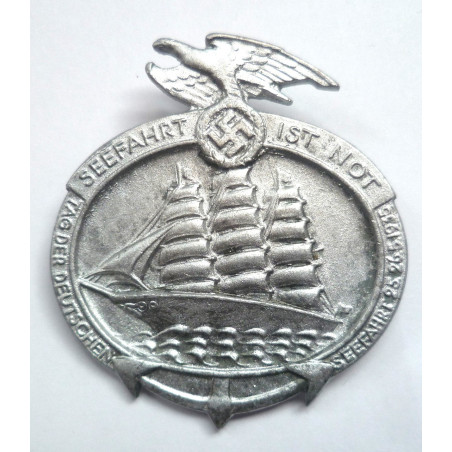 Seefahrt Ist Not Tinnie 1935- Third Reich Insignia
