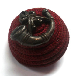 Kings Royal Rifle Corps Officer's Service Dress Cap Boss badge - British Military Insignia