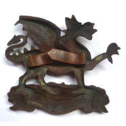 The Buffs (The Royal West Kent) Officers Bronze Cap Badge - British Military Insignia