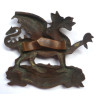 The Buffs (The Royal West Kent) Officers Bronze Cap Badge - British Military Insignia
