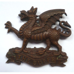 The Buffs (The Royal West Kent) Officers Bronze Cap Badge - British Military Insignia