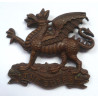 The Buffs (The Royal West Kent) Officers Bronze Cap Badge - British Military Insignia