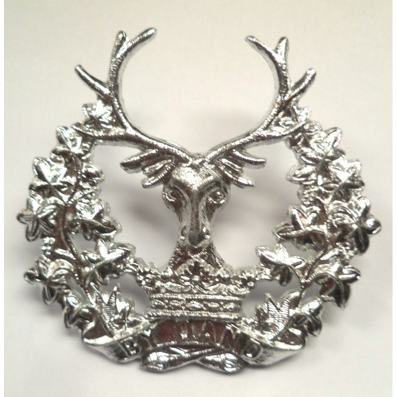 Gordon Highlanders Staybrite Cap/Glengarry Badge - British Military Insignia