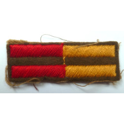 WW2 Royal Armoured Corps Arm Of Service Stripes Uncut - British Military Insignia