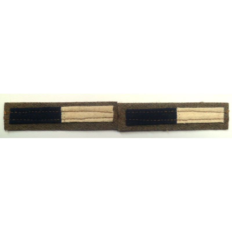 WW2 Royal Signals Arm Of Service Stripes Uncut - British Military Insignia