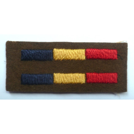 WW2 Royal Electrical Mechanical Engineers Arm Of Service Stripes Uncut- REME - British Military Insignia