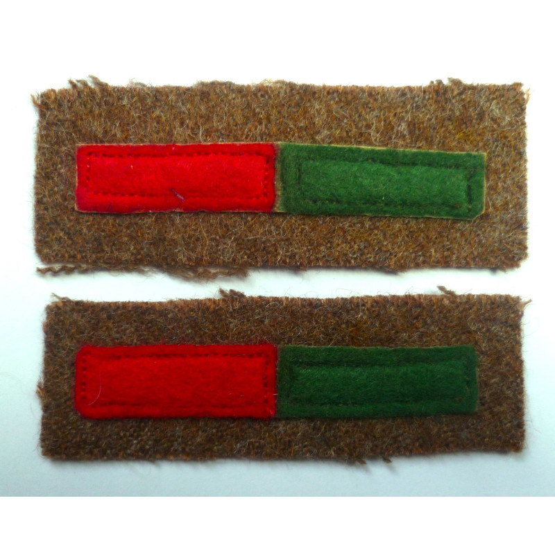 WW2 Pioneer Corps  Arm Of Service Stripes - British Military Insignia