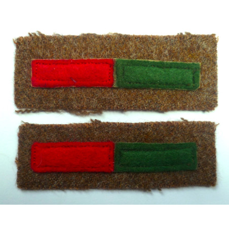 WW2 Pioneer Corps  Arm Of Service Stripes - British Military Insignia