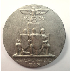 German Reichspartei Tag 1936 Tinnie - Third Reich Insignia