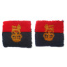 Pair War Officer Controlled Units Cloth Formation Signs - British Military Insignia
