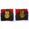 Pair War Officer Controlled Units Cloth Formation Signs - British Military Insignia