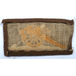 WW2 Economy Issue Printed Royal Artillery Sleeve Badge - British Military Insignia