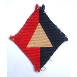 WW2 Printed 1st Division Royal Artillery Formation Badge - British Military Insignia