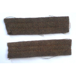 Pair WW2 Army Catering Corps Arm of Service Strips - British Military Insignia