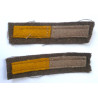 Pair WW2 Army Catering Corps Arm of Service Strips - British Military Insignia