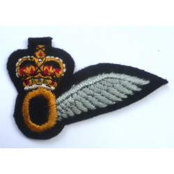 Army Air Corps Air Observer Wing - Queens Crown - British Military Insignia