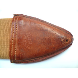WWI Model 1917 Bolo Knife by Plumb Philadelphia Dated 1918 with Canvas Scabbard - United States