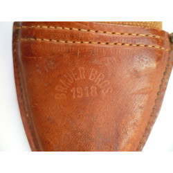 WWI Model 1917 Bolo Knife by Plumb Philadelphia Dated 1918 with Canvas Scabbard - United States